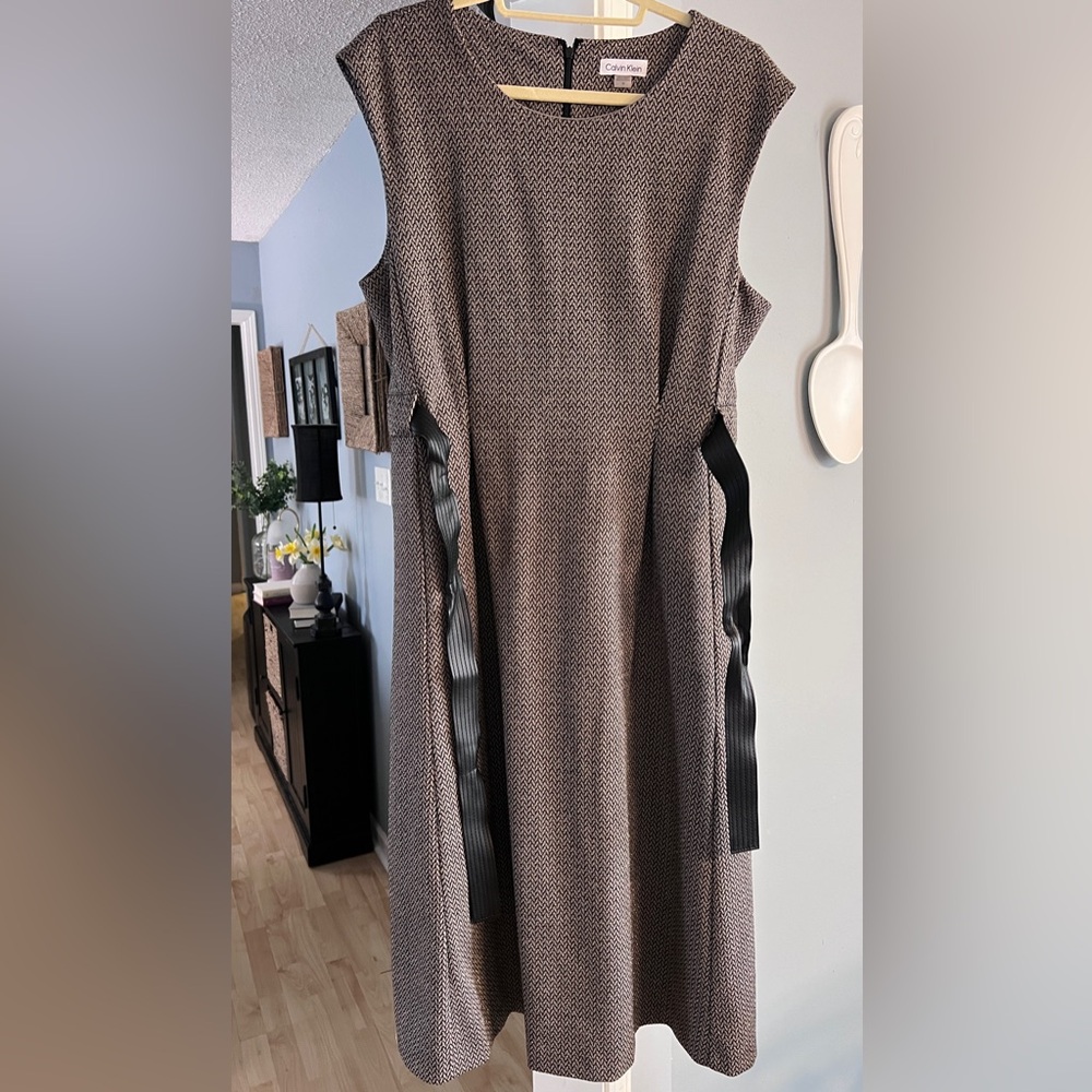 Black and Brown Calvin Klein Dress